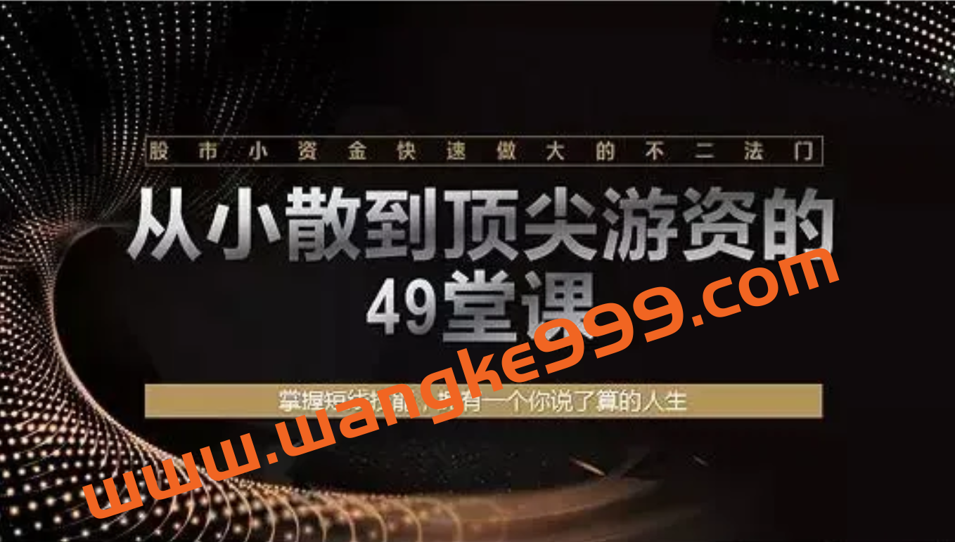 王心吾《从小散到游资的49堂课》：掌握短信技能，股市小资金快速做大的不二法门插图