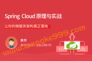 萧然《Spring Cloud 原理与实战》：让你的微服务架构真正落地