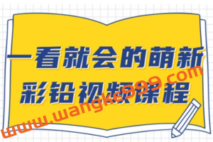 彩铅画基础教程视频《一看就会的萌新彩铅》入门自学教程