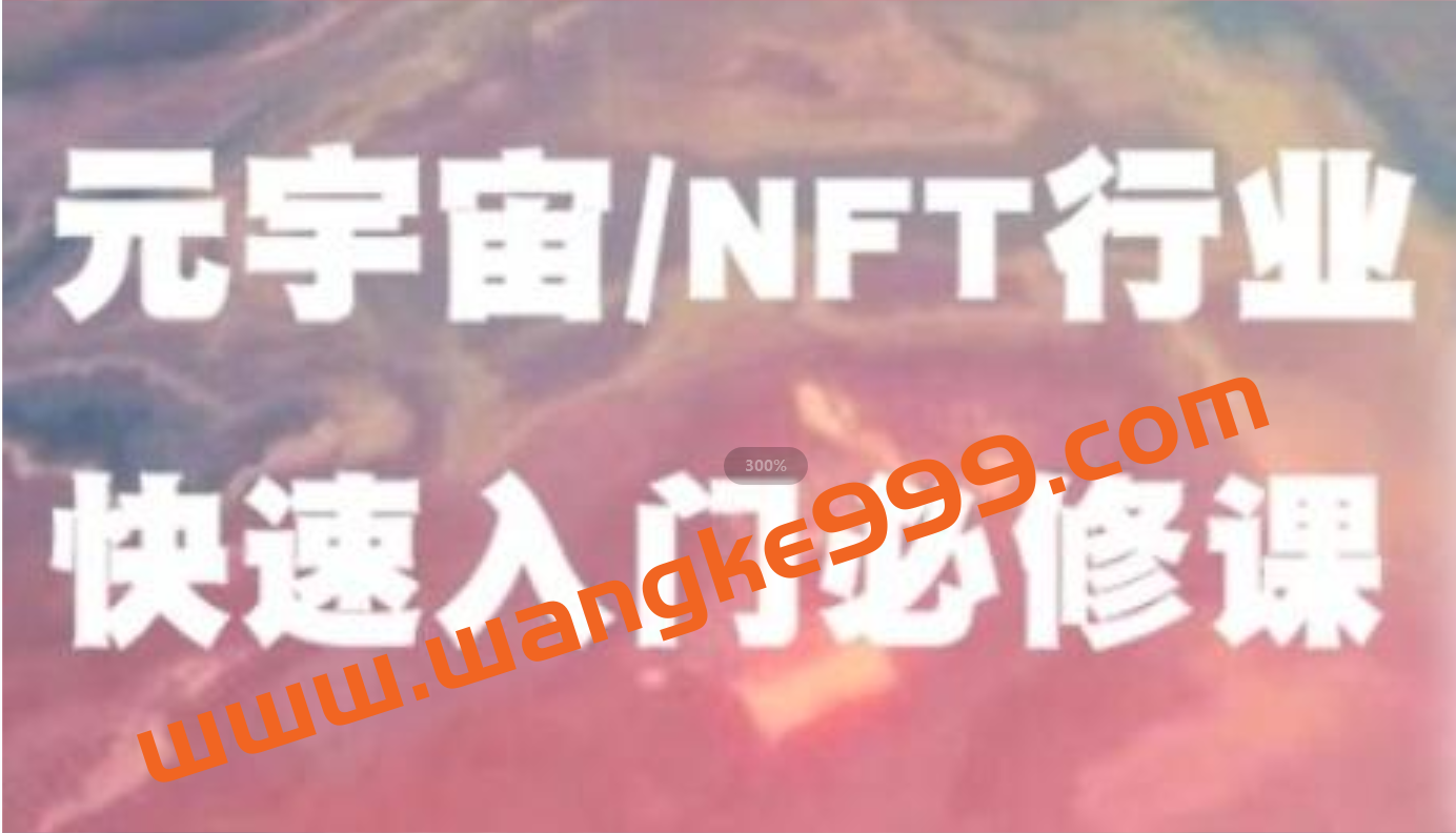 《元宇宙NFT行业》入门必修课插图