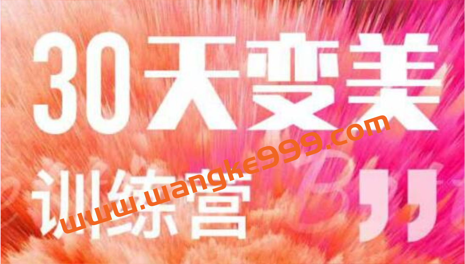 如何变美变瘦《30天变美训练营》让你变美变瘦变白变漂亮插图