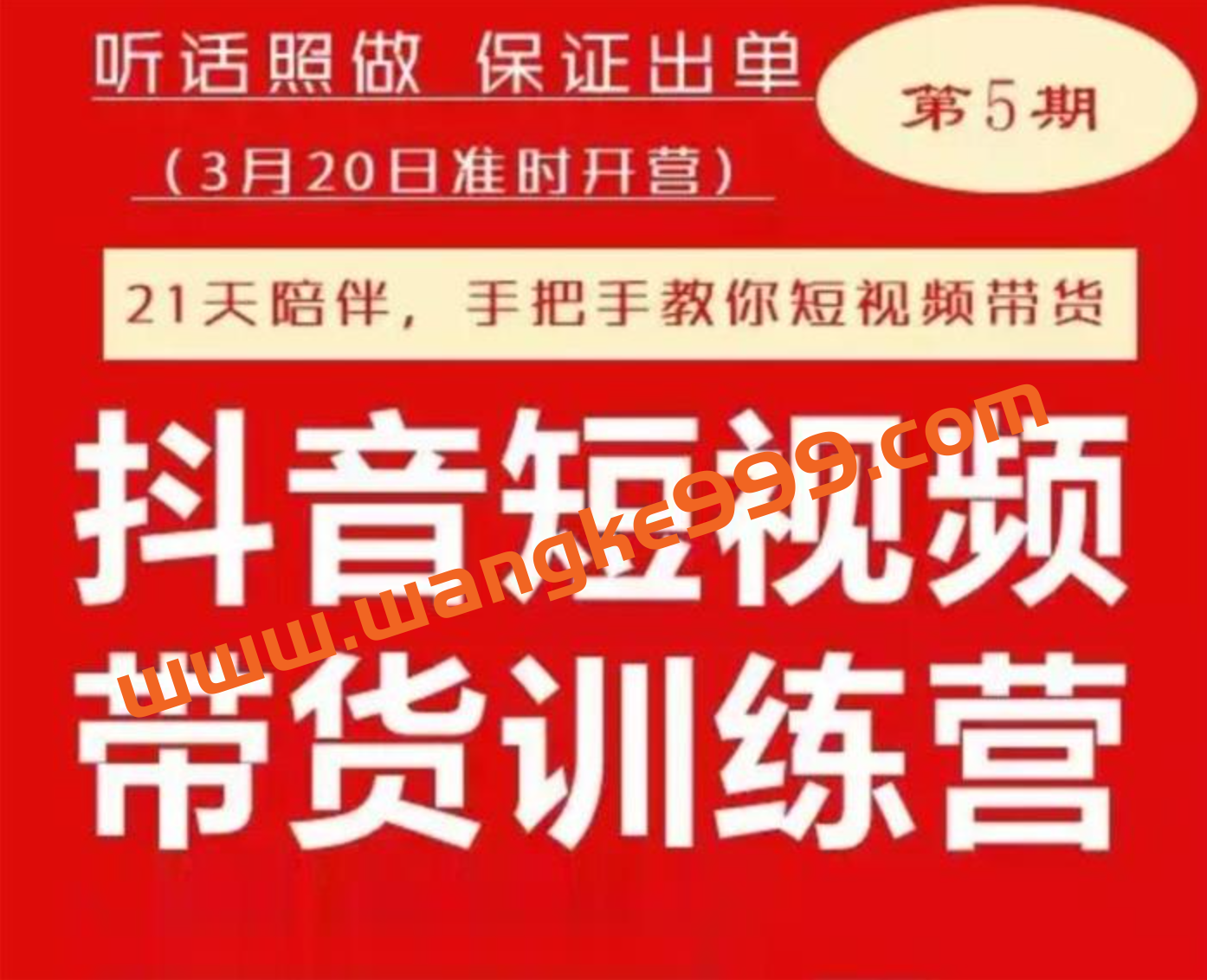 李鲆《抖音短视频带货训练营第五期》：21天陪伴，手把手教你短视频带货插图