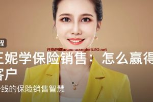 跟王妮学保险销售：怎么赢得女性客户 来自一线的保险销售智慧