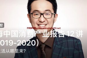 黄海《黄海中国消费产业报告12讲（2019-2020）》： 美好生活从哪里来？