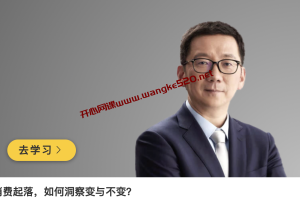 李丰《消费起落，如何洞察变与不变？》