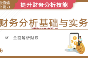 华尔街学堂《财务分析基础与实务》：如何短时间内大幅提升自己的财务报表分析能力？【官方售价569元】