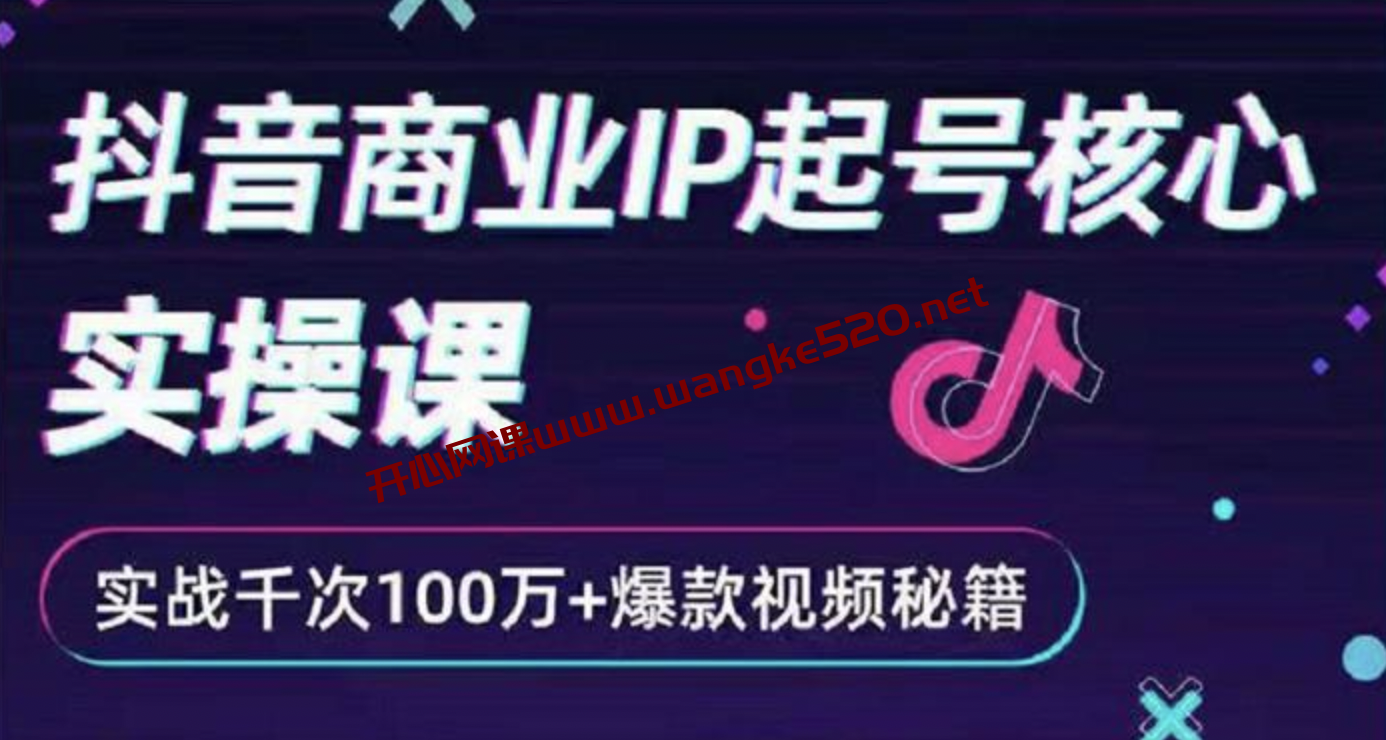 狗哥《抖音商业IP起号核心实操课》：实战千次100万+爆款视频秘籍插图