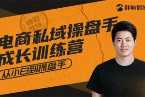 群响《电商私域操盘手成长训练营》：从小白到操盘手