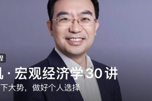 何帆《宏观经济学30讲》：看懂天下大势，做好个人选择