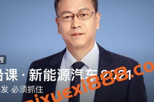 崔东树《前沿课·新能源汽车2021》：乘用车市场信息联席会秘书长·正在爆发必须抓住