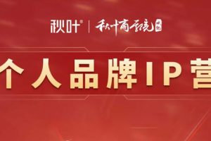 秋叶《个人品牌IP营》：秋叶商学院·个人品牌打造方法、技能提升、顾问服务、创业孵化四个维度全面升级