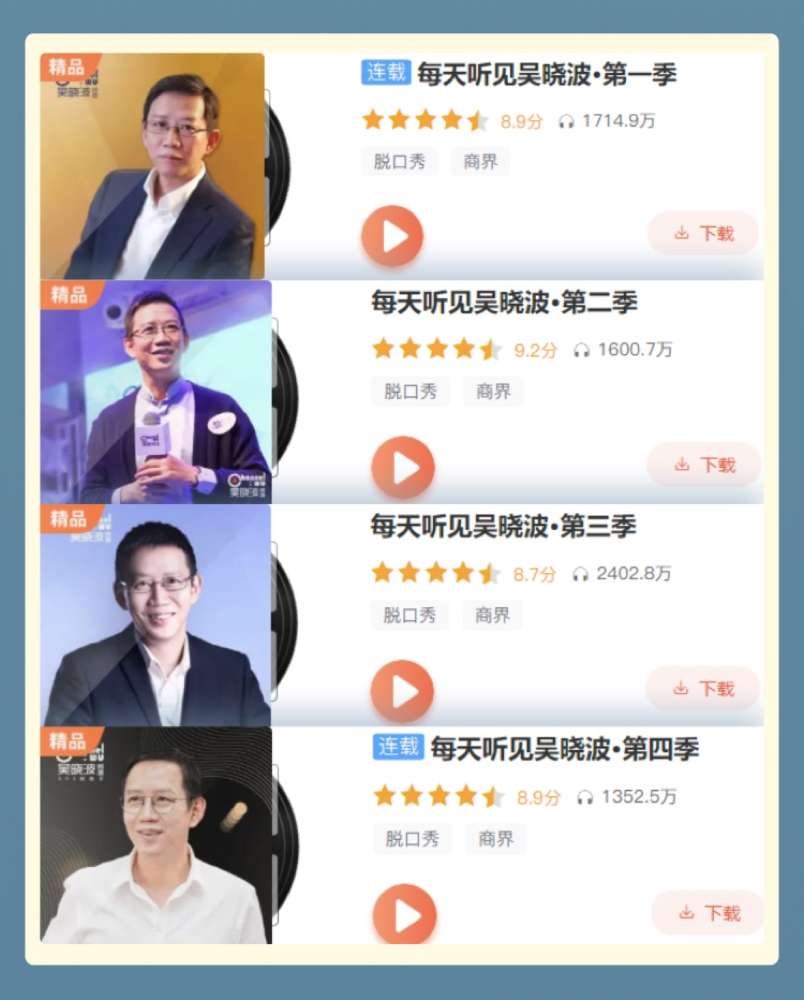 吴晓波《每天听见吴晓波》：1-4季合集，超70万人订阅的5分钟商业课堂插图1