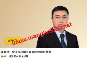 龙湖资本副总经理·毛平《海底捞：企业核心增长要素的识别和发育》