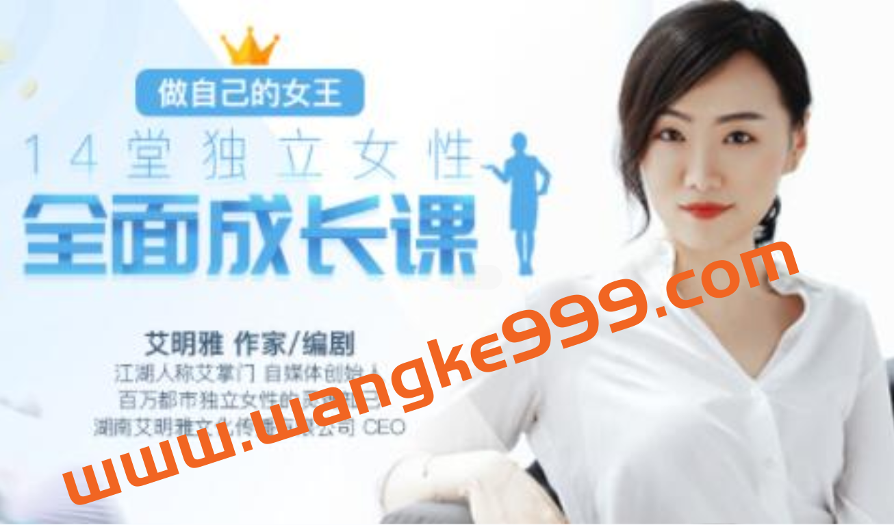 艾明雅 《14堂独立女性全面成长课》做自己的女王插图