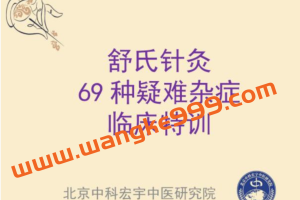 舒卿针灸培训《舒氏针灸69种疑难杂症临床特训》教学视频