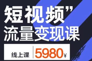 参哥·短视频流量变现课：学成即可上路，抓住时代的红利