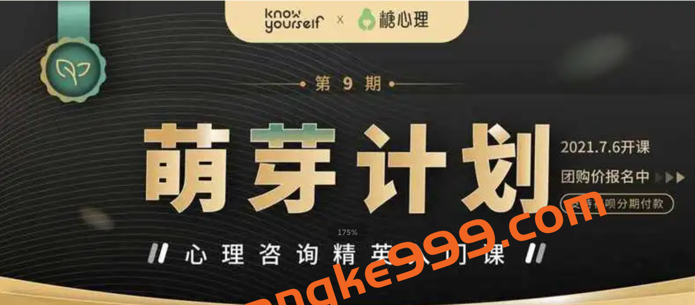 糖心理&know yourself《心理咨询师萌芽计划》：张海音李鸣等讲心理咨询师基础理论+技术视频插图