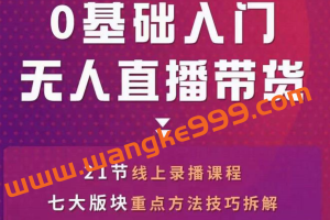 网红叫兽《抖音无人直播带货》一个人就可以搞定的直播带货实战课