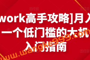 [Upwork高手攻略]月入1-4万，一个低门槛的大机会，入门指南