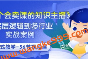 海豚学院·崔老师《做一个会卖课的知识主播》从底层逻辑到多行业实战案例，学院式教学