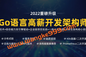 马哥-高端Go语言百万并发高薪班7期2022年价值9800元