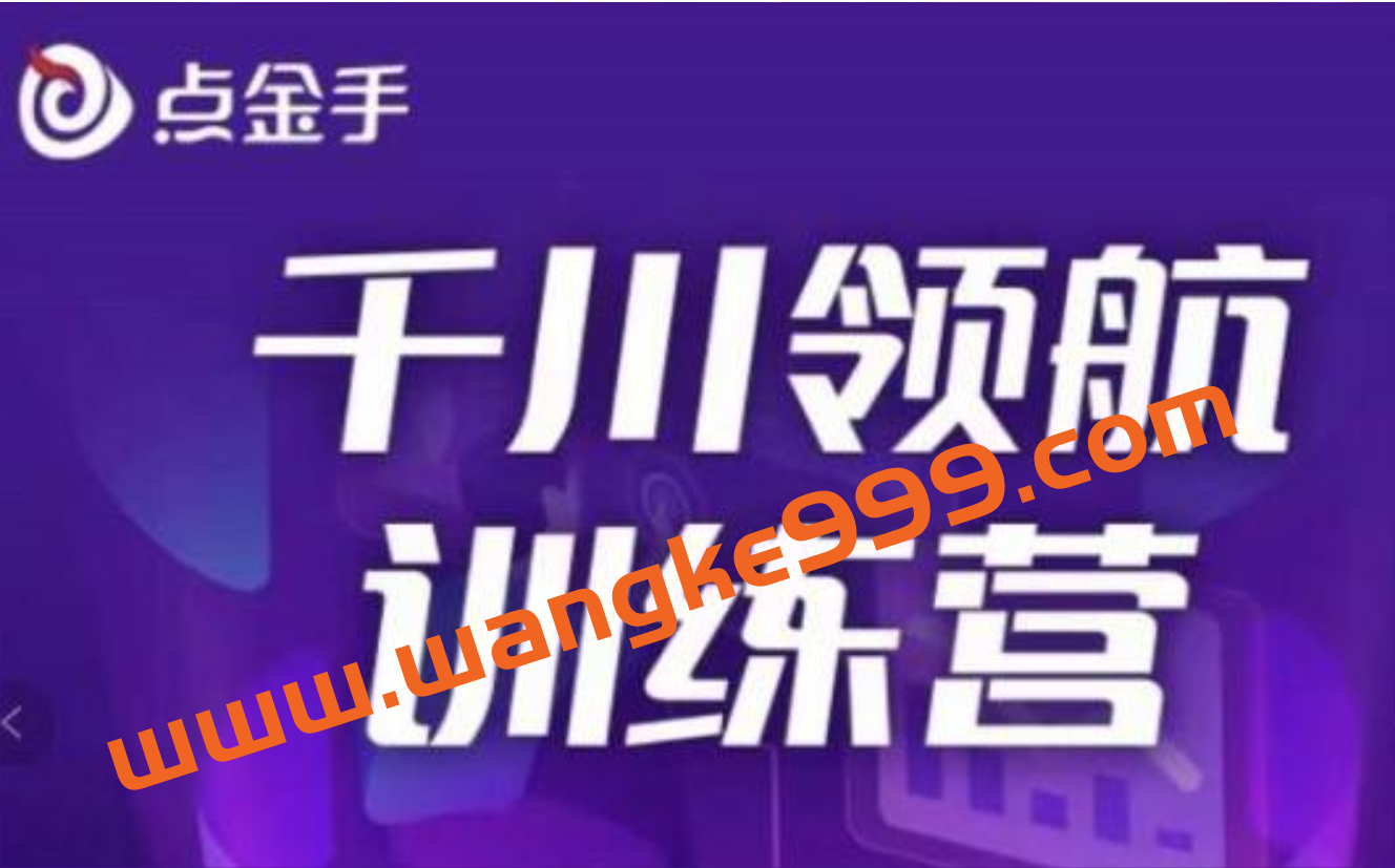 点金手《千川领航训练营》干川逻辑与算法的剖析与讲解（原价999）插图