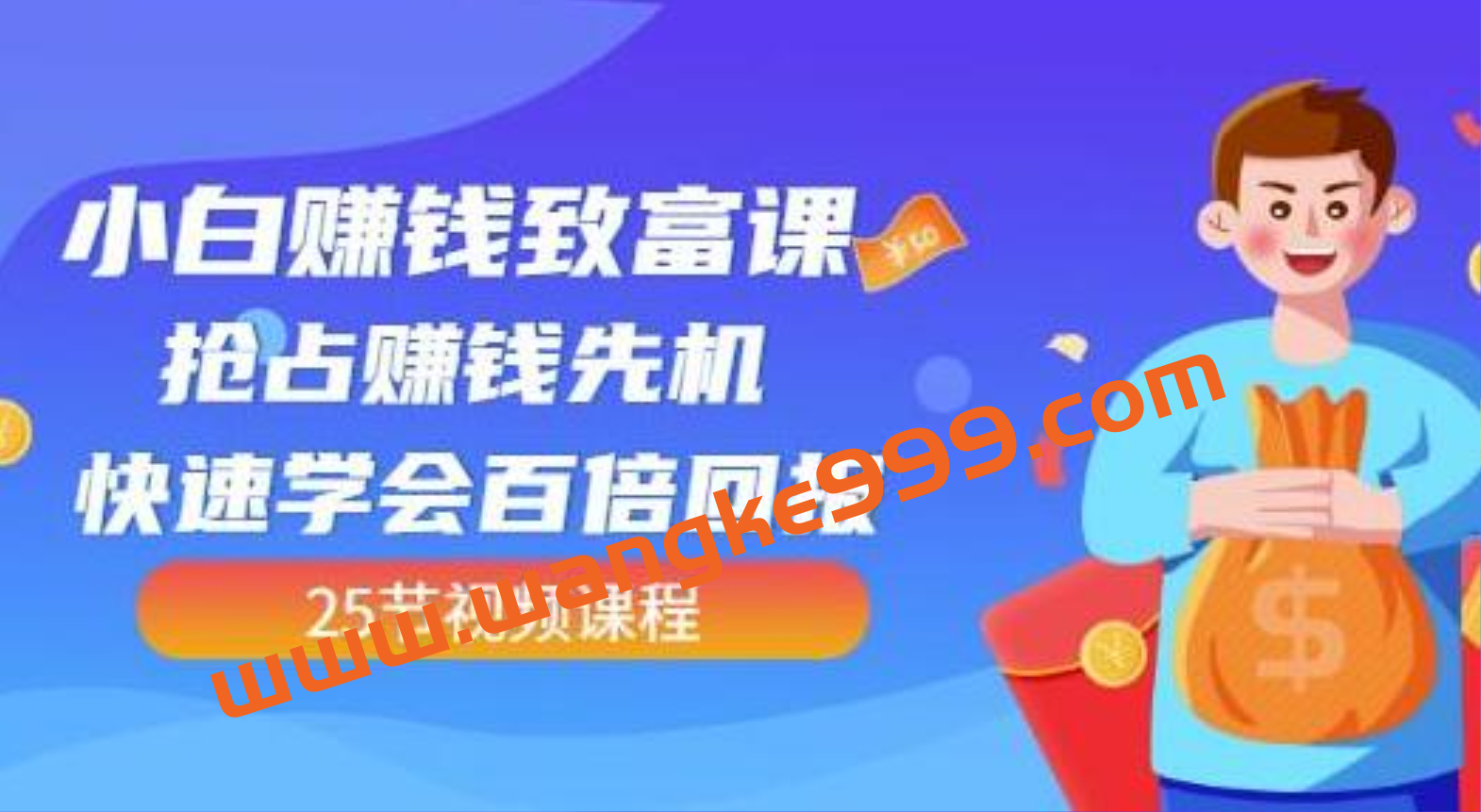 《小白赚钱致富课》抢占赚钱先机快速学会百倍回报插图