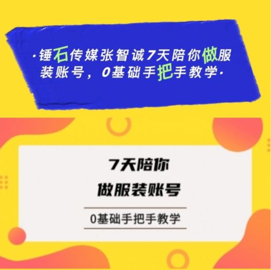 锤石传媒·张智诚·7天陪你做服装账号，0基础手把手教学插图