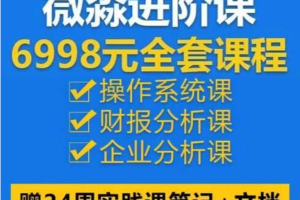 微淼商学院封贺6988财务自由操作系统进阶课全套课程