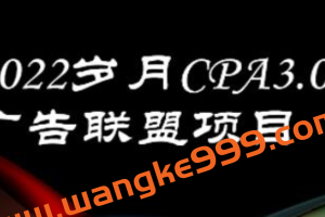 岁月《CPA-3.0广告联盟项目》日收入单机200+可操作 收益无上限