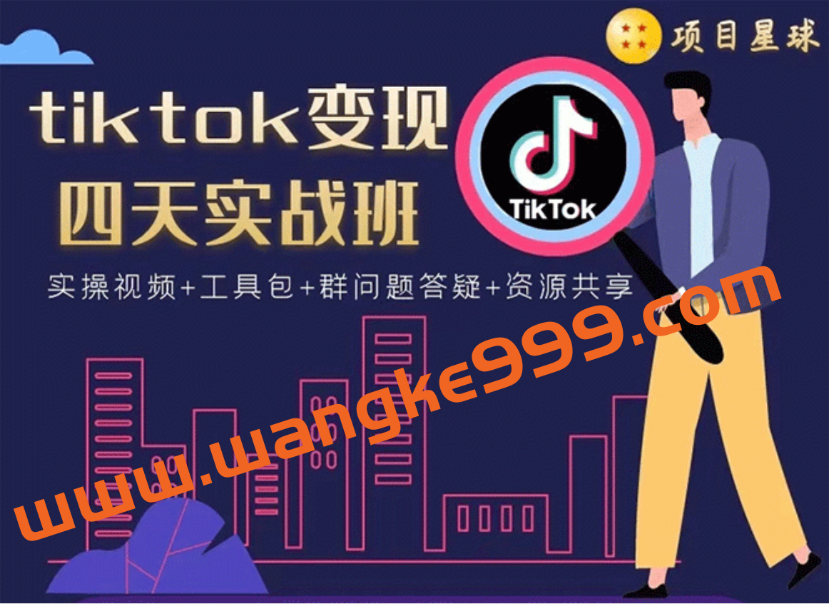 tiktok变现四天实战班：连怼技术+矩阵玩法赚美金价值998元(实操视频)插图