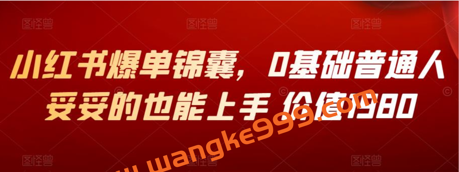 小红书爆单锦囊，0基础普通人妥妥的也能上手 价值1980插图