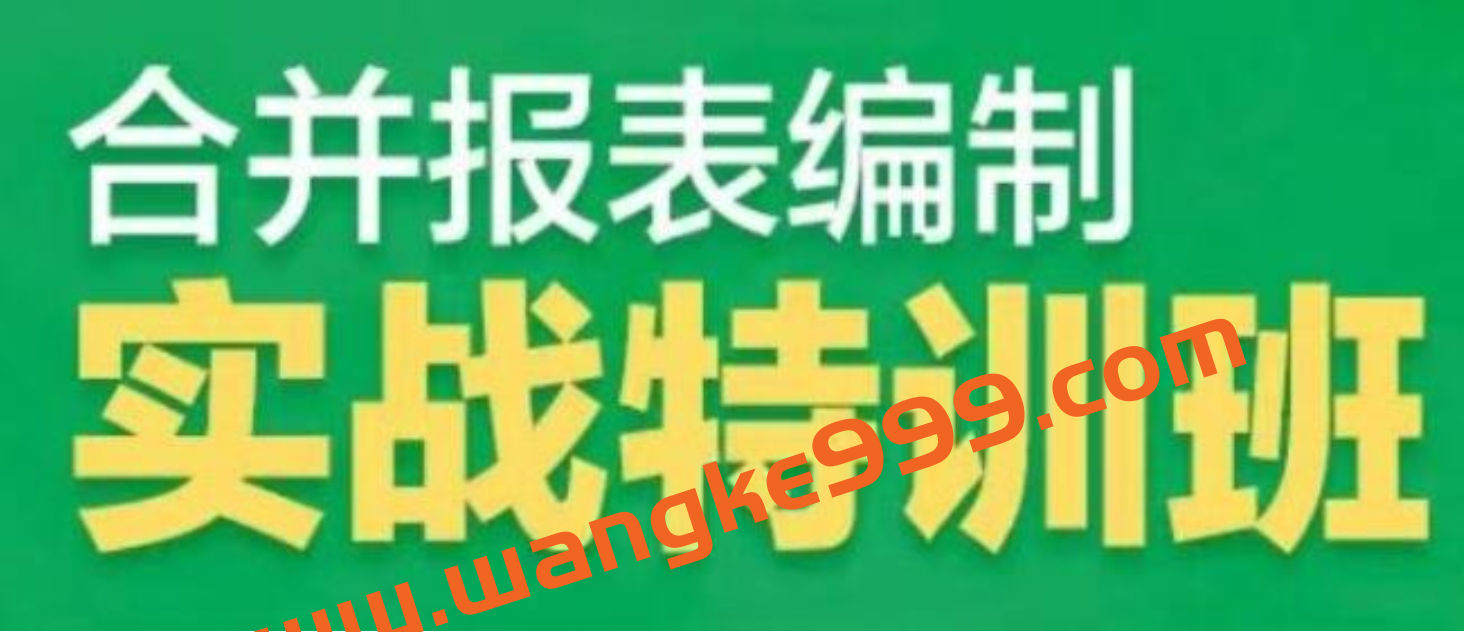 财会成长学苑 《合并报表编制实战特训营》掌握报表编制诀窍插图