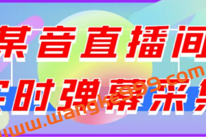 最新版抖音直播间实时弹幕采集，支持自定义筛查，弹幕导出【电脑永久版脚本+详细操作教程】