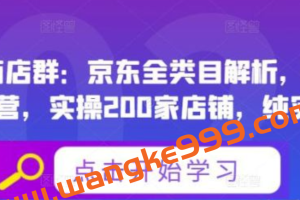 贝千电商店群：京东全类目解析，京东店群专业运营，实操200家店铺，纯实战经验