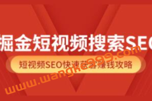 《掘金短视频搜索SEO》抖音短视频SEO快速获客赚钱攻略