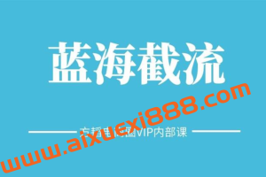 方韬电商圈《蓝海截流内部玩法》