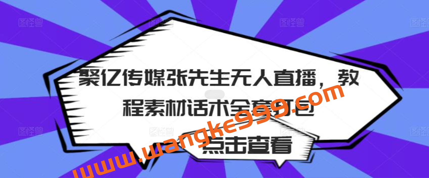 聚亿传媒张先生无人直播，教程素材话术全套打包插图