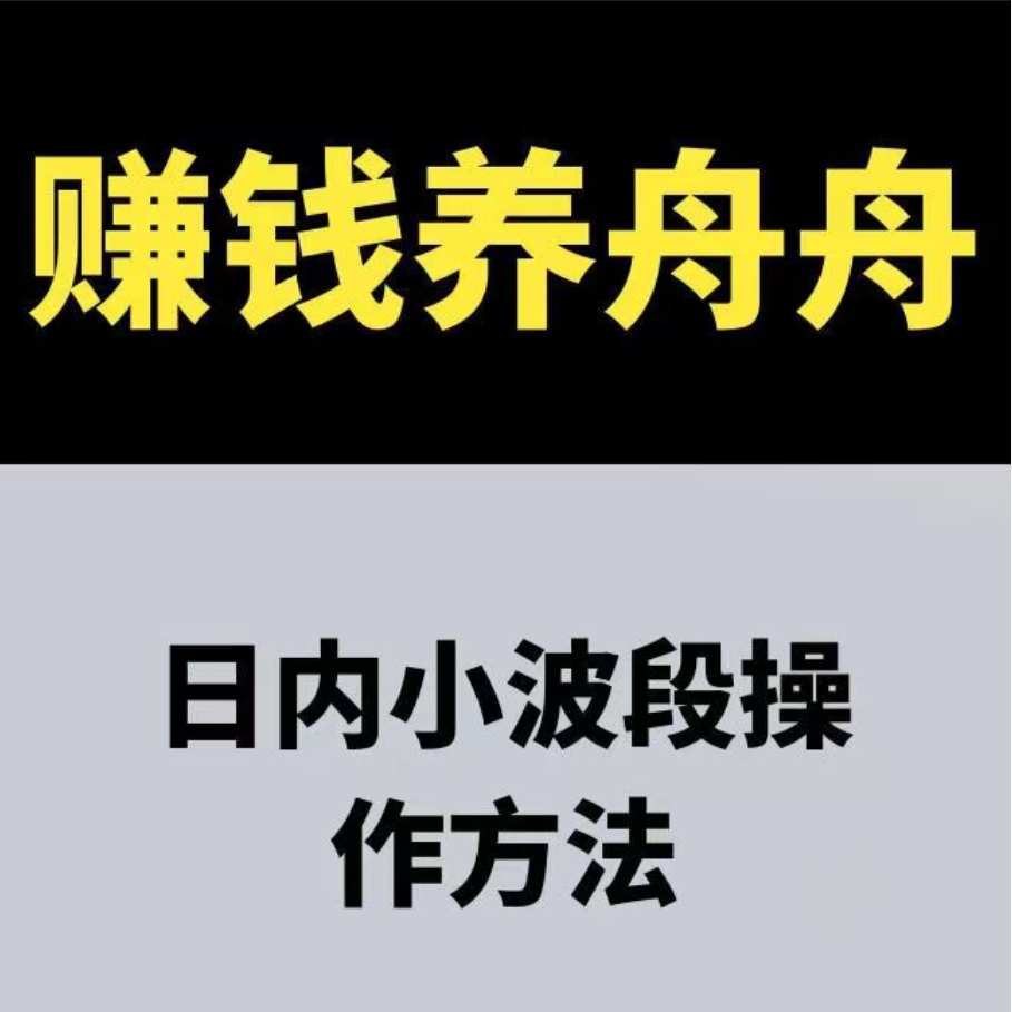 赚钱养舟舟 日内小波段操作方法 期货课程插图