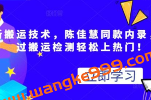 最新搬运技术视频替换，陈佳慧同款内录，轻松过搬运检测轻松上热门