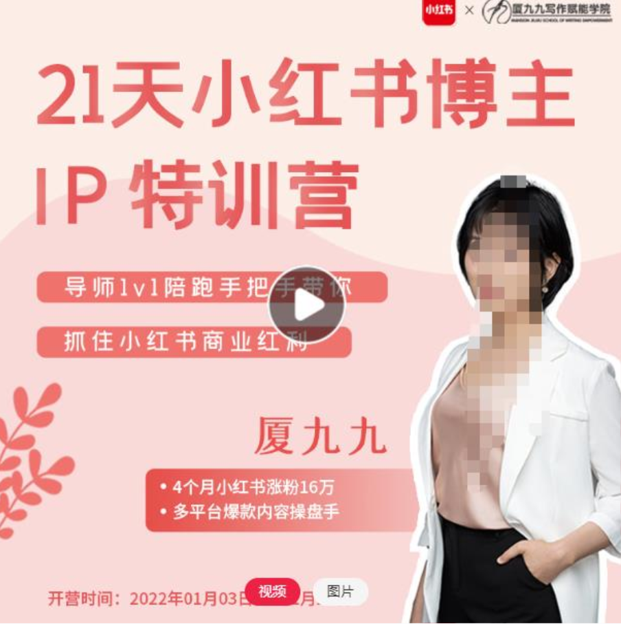 厦九九·28天小红书博主IP特训营《第7期》抓住小红书商业红利插图