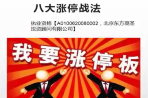 【股海淘金】转圆老师《涨停八法》