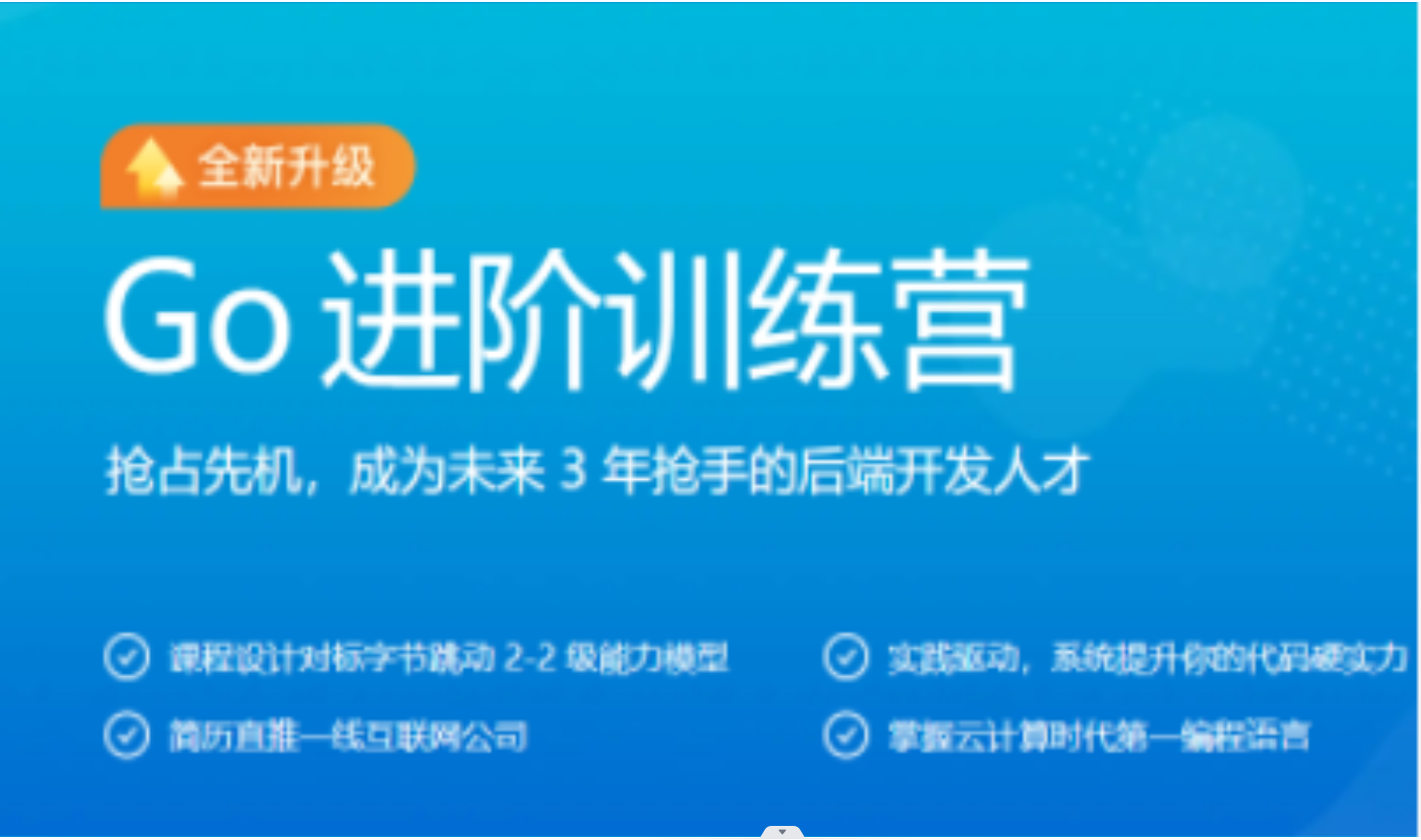 极客大学-Go进阶训练营第五期-2022年-价值6999元-对标字节2-2-完结插图