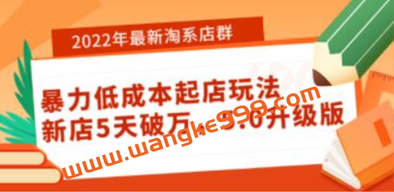 最新《淘系店群暴力低成本起店玩法》新店5天破万，5.0升级版插图