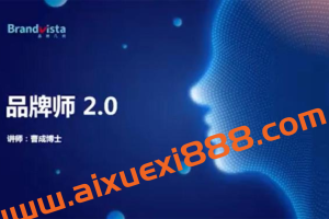 曹成博士《品牌师2.0》