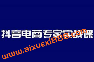 抖音电商专家实战课，你上你也行-人人能做的卖货达人