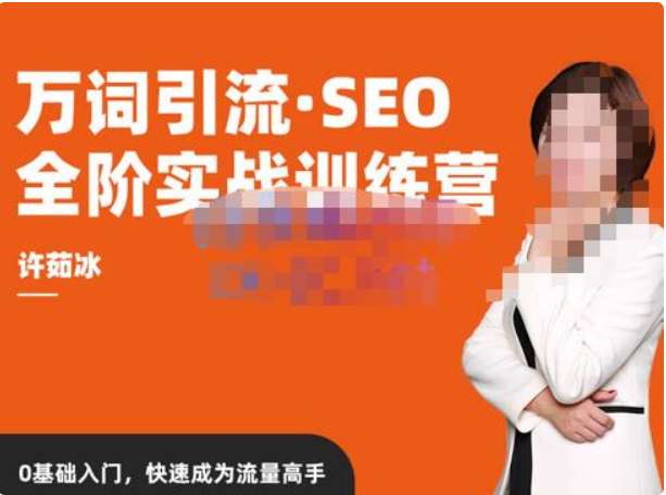 许茹冰·万词引流-SEO全阶实战训练营，0基础入门，快速成为流量高手插图