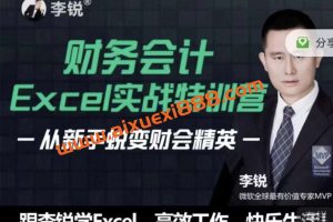 财务会计Excel实战特训营 | 从新手蜕变财会精英