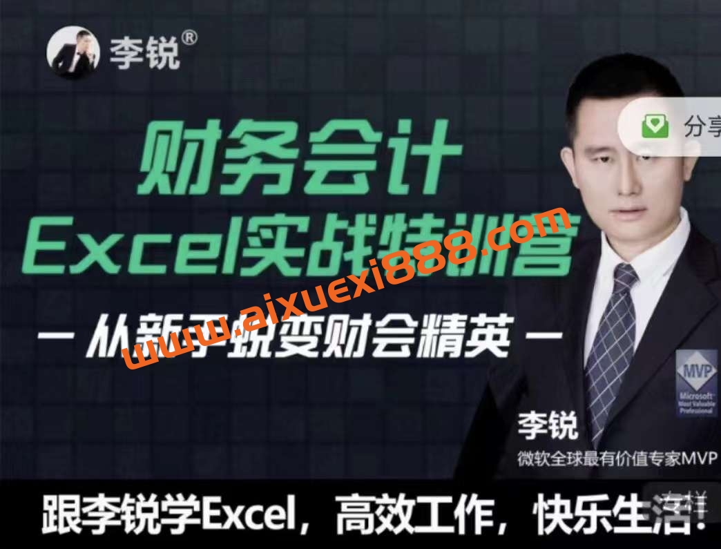 财务会计Excel实战特训营 | 从新手蜕变财会精英插图