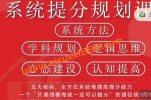 王友祺《逆袭课》学科系统提分课程